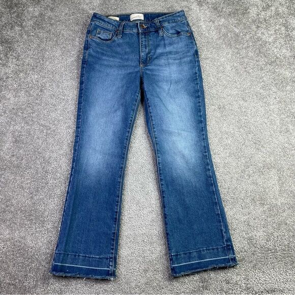 Universal Thread Jeans Women’s 25 Blue Ankle Boot Mid-Rise Medium Denim - Picture 1 of 12